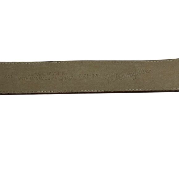 Wrangler Girls HEART CONCHO Taper Leather Western Belt Pink Embroidery Sz XXL - Picture 7 of 8